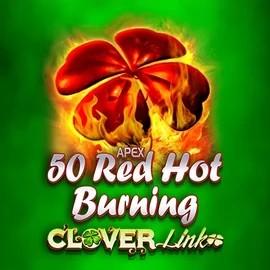 50 Red Hot Burning Clover Links game by Novomatic – logo hosted on EliteSpin Casino