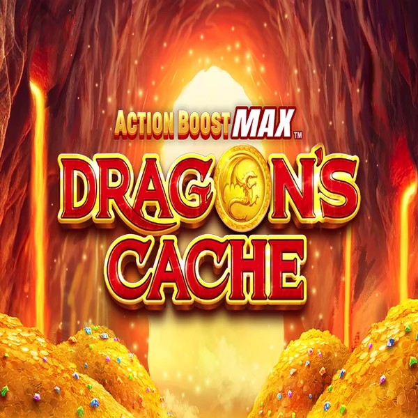 Action Boost Max Dragon's Cache by SpinPlay Games, showcased at elitespin.eu.com – game logo