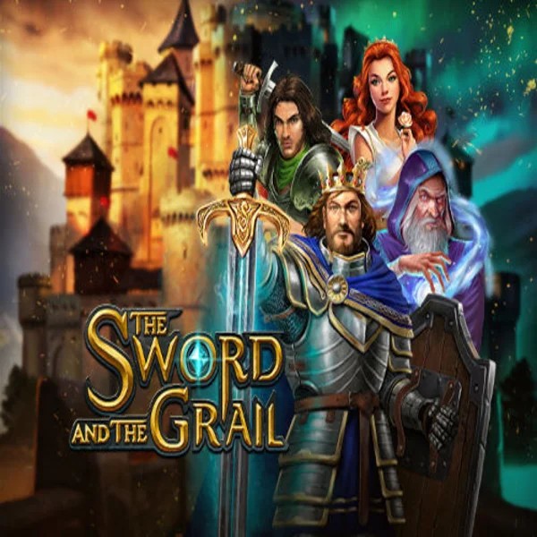 The Sword and the Grail logo by Play'n GO at EliteSpin Casino